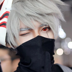 Halloween Red Sasuke Uchiha Colored Contact Lenses