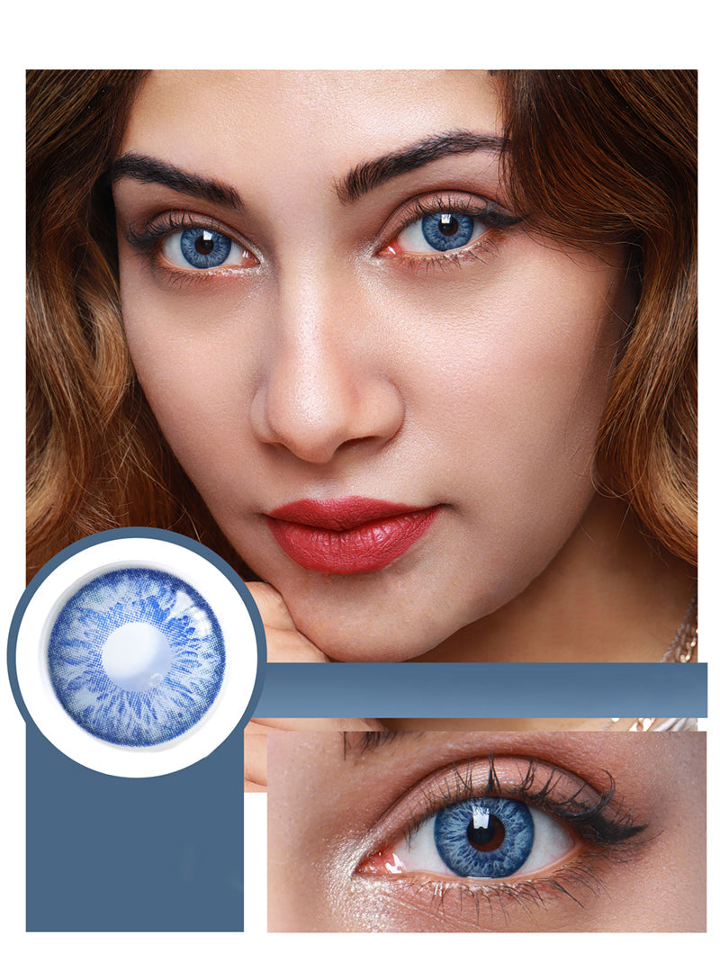 Cocktail Margarita Blue Colored Contact Lenses