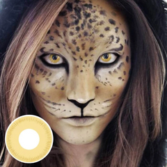 Cosplay Avatar gelbe farbige Kontaktlinsen