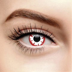 Cosplay WHITE DEMON Red  Colored Contact Lenses