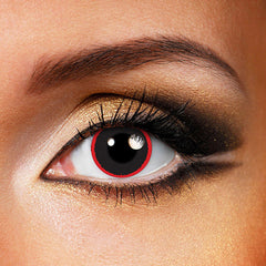 Lentes De Contacto De Color Rojo Halloween Hell Raiser