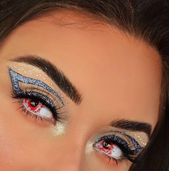 Lentes De Contacto De Color Blanco Trauma De Halloween