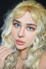 Love Story Martini Blaue farbige Kontaktlinsen mit Sehstärke