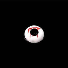 Lentes de contacto de color con hendidura blanca para trauma de Halloween