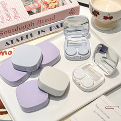 Like Fish Solid Color Portable Colored Contact Lens Case