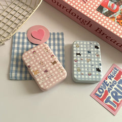 Like Fish Grid Animal House Colored Contact Lens Case