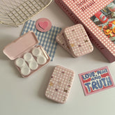 Like Fish Grid Animal House Colored Contact Lens Case