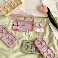 Crushed Tulips Colored Contact Lens Case