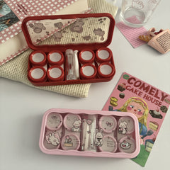 Sweet Bunny Garden Colored Contact Lens Case