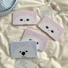 Kitten Puppy Head Colored Contact Lens Case