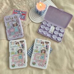 SweetHeart Girl Colored Contact Lens Case