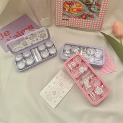 Summer With Cats Colored Contact Lens Case