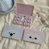Kitten Puppy Head Colored Contact Lens Case