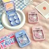 Heartful Mend Rabbit Colored Contact Lens Case