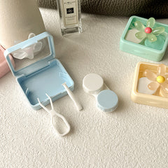 Pastel Blossom Colored Contact Lens Case