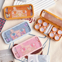 Manga Butterfly Eyes Colored Contact Lens Case