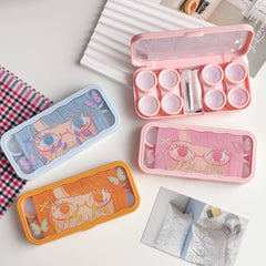 Manga Butterfly Eyes Colored Contact Lens Case