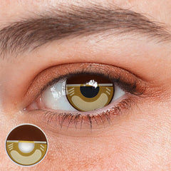 Cosplay Agatsuma Zenitsu Coffee Colored Contact Lenses