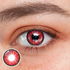 Lentes De Contacto De Color Rojo Vega