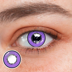 Cosplay Element Purple Prescription Colored Contact Lenses