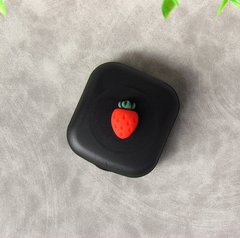 Estuche para lentes de contacto de color multicolor con caja de frutas