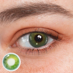 lracema Green Prescription Colored Contact Lenses