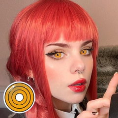 Cosplay Chainsaw Man Makima Orange Colored Contact Lenses