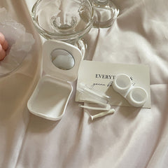 Süßer, mädchenhafter farbiger Kontaktlinsenbehälter im koreanischen Stil