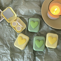 Estuche para lentes de contacto de colores frescos de verano