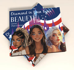 Cosplay Fluorescent Pink Colored Contact Lenses