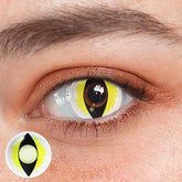 Cosplay Wild Cat Eye Yellow Colored Contact Lenses