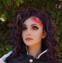 Lentes de contacto graduadas de color rojo vino Halloween Miracle