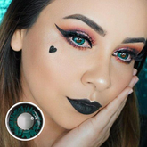 Cosplay Aqua Panther Green Colored Contact Lenses