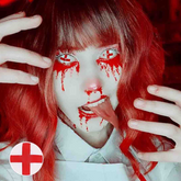 Cosplay Red cross Colored Contact Lenses