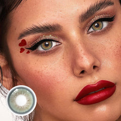 Lentillas Graduadas De Color Verde Flora