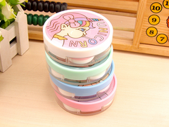 Estuche para lentes de contacto de color multicolor para niña linda