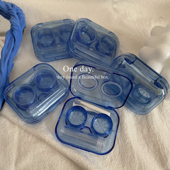 Estuche para lentes de contacto de colores elegantes