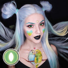 Lentes De Contacto De Color Verde Cosplay British Shorthair