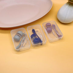 Estuche para lentes de contacto de colores delicados