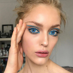 Lentes De Contacto De Color Azul Manson Cosplay