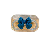 Estuche para lentes de contacto de color transparente