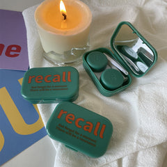 Etui für farbige Kontaktlinsen im Summer Idle-Stil