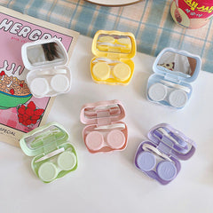 Estuche para lentes de contacto de color lindo oso