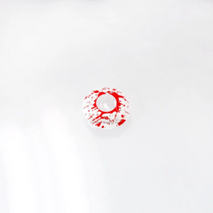 Lentes De Contacto De Color Blanco Trauma De Halloween