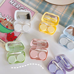 Estuche para lentes de contacto de color lindo oso