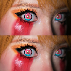 Cosplay Titan Rosa farbige Kontaktlinsen