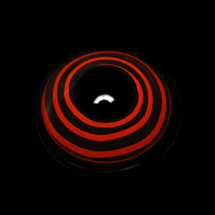 Cosplay Circle Line Curl Red Black Colored Contact Lenses