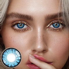 Lentillas Graduadas de Color Azul Teñido Milagro de Halloween
