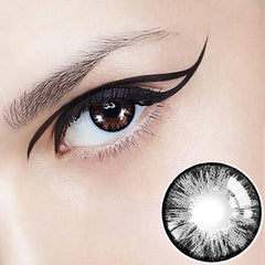 Lentes De Contacto Color Negro Ojos Grandes