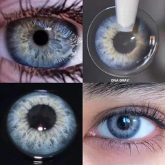 DNA Taylor Blue Gray Prescription Colored Contact Lenses